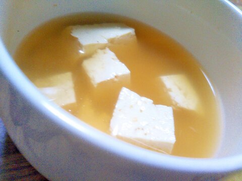 ヘルシー♪豆腐のコンソメスープ